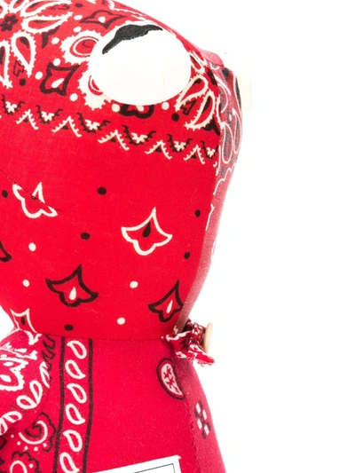 Shop Readymade Bandana Print Kermit Toy In Red