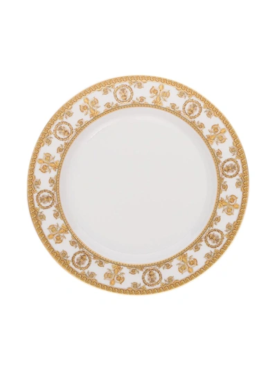 Shop Versace I Love Baroque Plate (22cm) In White