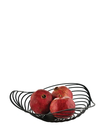 Alessi Trinity Stainless Steel Fruit Holder 33cm In Black