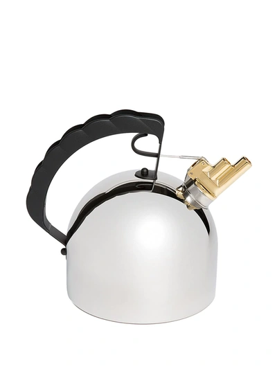 Shop Alessi Water Kettle With Whistle In Silver