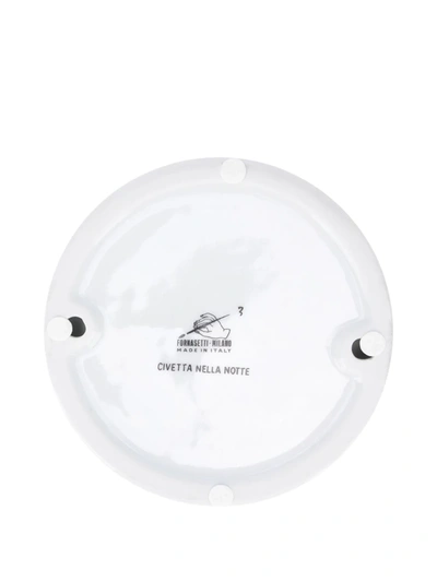 Fornasetti Ashtray Civetta Nella Notte In White