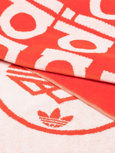 Shop Adidas Originals Spezial Logo-print Towel In Orange