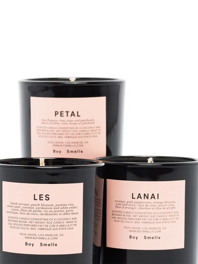 Shop Boy Smells Votive Three-set Scented Candles In Black