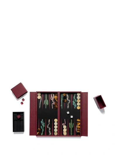 Shop Alexandra Llewellyn Snake Travel Set In Red