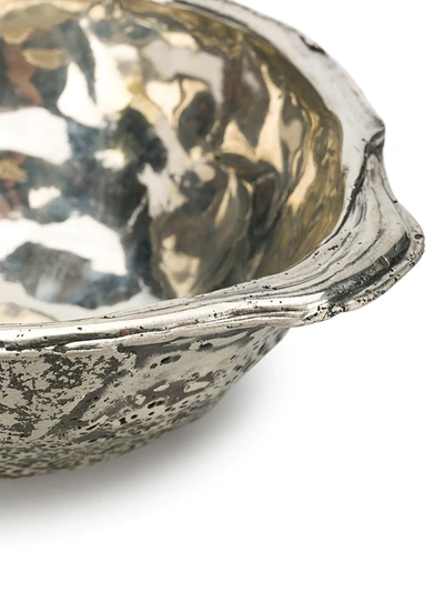 Parts Of Four Single Pour Bronze Bowl In Metallic