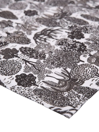La Doublej Set Of 6 Linen Napkins In White