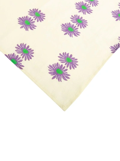 La Doublej Set Of 6 Margherita Viola Large Napkins In White