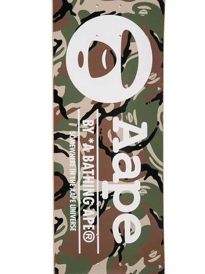 Shop Aape By A Bathing Ape Classic Skateboard In Black