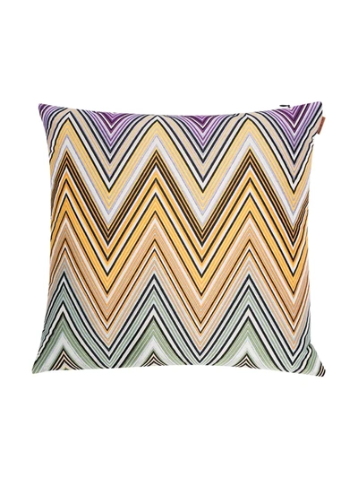 Missoni Kew Chevron-pattern Square Cushion 40x40cm In Yellow