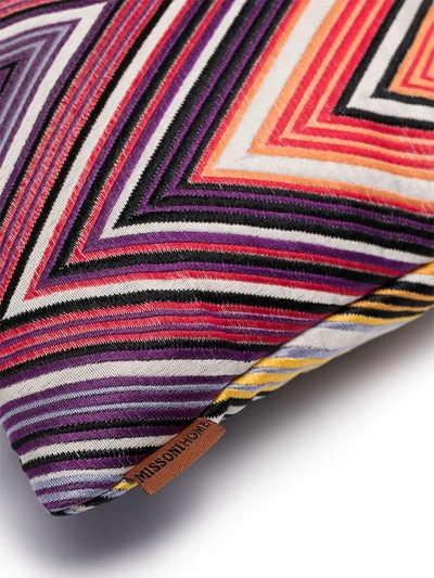 Missoni Kew Chevron-pattern Square Cushion 40x40cm In Yellow