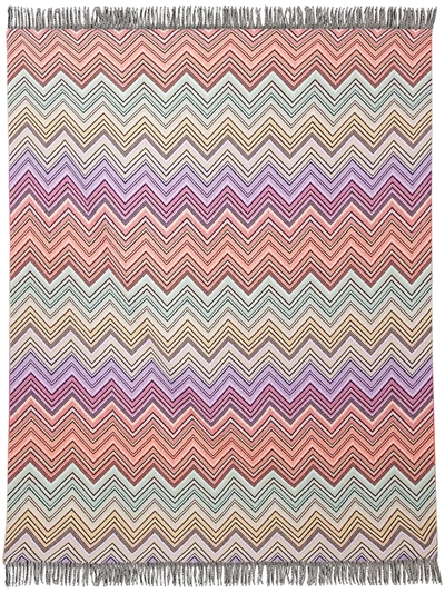 Shop Missoni Perseo Zig-zag Throw In Black