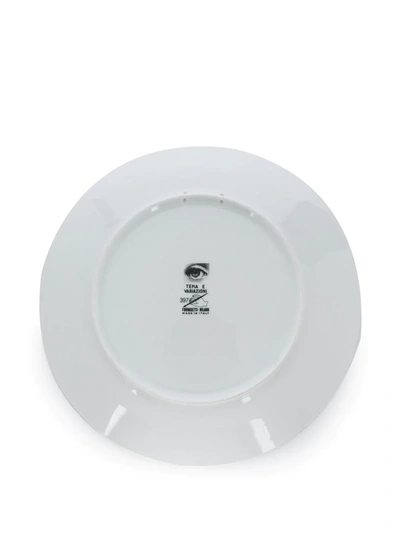 Shop Fornasetti Tema E Variazioni N°397 Wall Plate In White