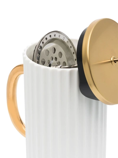 L'objet Porcelain French Coffee Press In White
