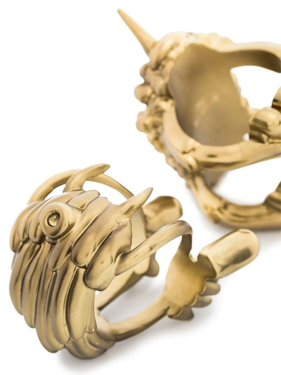 L'objet X Haas Brothers Monster Ball Napkin Ring Set In Metallic