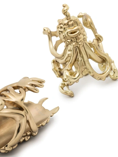 Shop L'objet X Haas Brothers Monster Ball Napkin Ring Set In Metallic