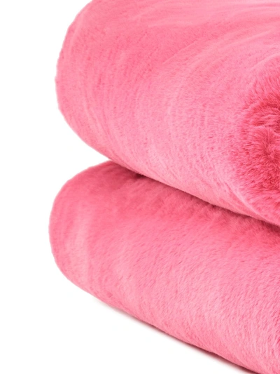 Shop Apparis Shiloh Faux-fur Blanket In Pink