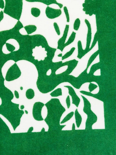 Shop Eres Tropical Print Towel In Green