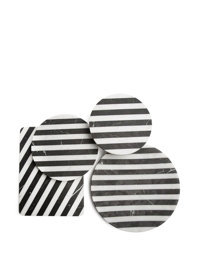 Shop Editions Milano Alice Marble Chopping Board (36cm) In Black