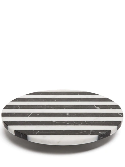 Shop Editions Milano Alice Marble Cake Stand (22cm) In Black