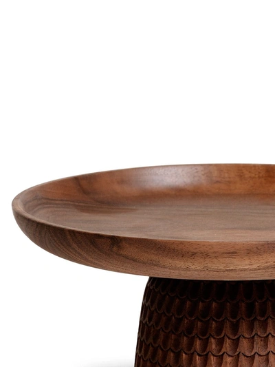 Shop Zanat Nera Medium Wooden Bowl (24cm) In Brown