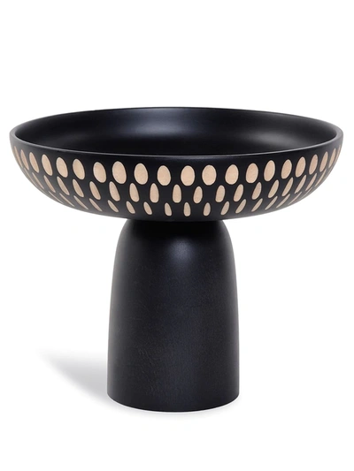 Shop Zanat Nera Wooden Bowl (20cm) In Black