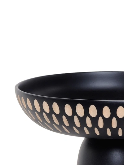 Shop Zanat Nera Wooden Bowl (20cm) In Black