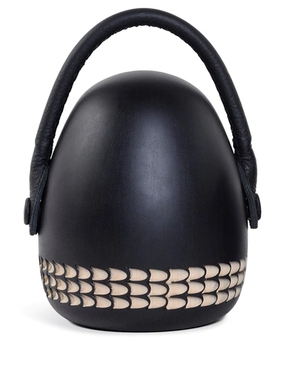 Zanat Stopme Wooden Doorstop In Black