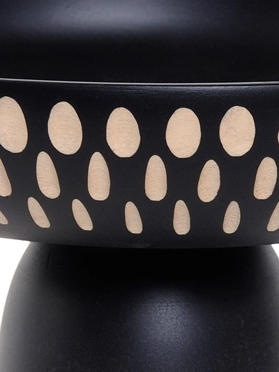 Zanat Nera Wooden Bowl (20cm) In Black