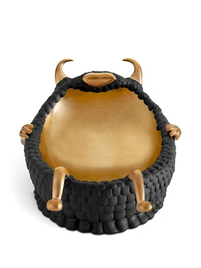 L'objet Haas Lazy Susan Decorative Tray In Black