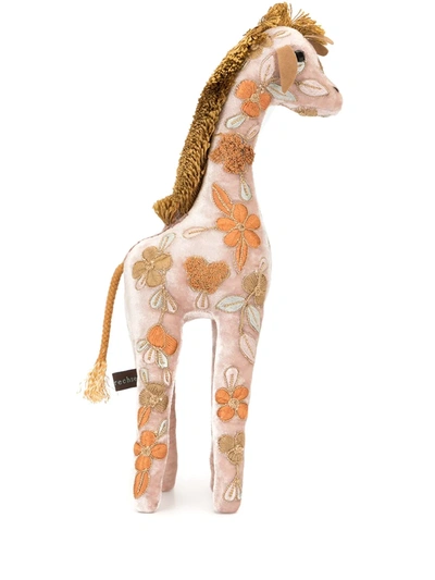 刺绣长颈鹿毛绒玩具