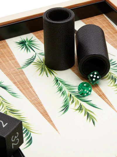 Shop Alexandra Llewellyn Tournament Size Palm Backgammon Set In Neutrals