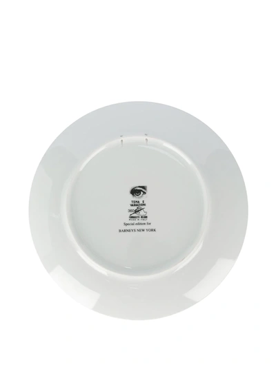 Fornasetti Tema E Variazioni Apple Plate In White