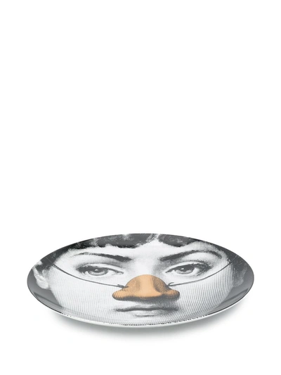 Fornasetti Tema E Variazioni Nº 140 Wall Plate In White