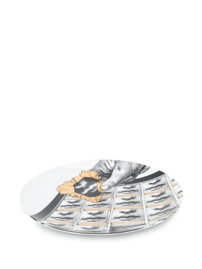 Fornasetti Tema E Variazioni Nº 362 Wall Plate In White