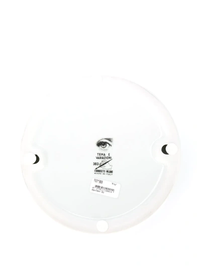 Fornasetti Tema E Variazioni N.383 Ceramic Ashtray In Black