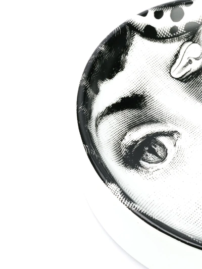 Fornasetti Tema E Variazioni N.383 Ceramic Ashtray In Black