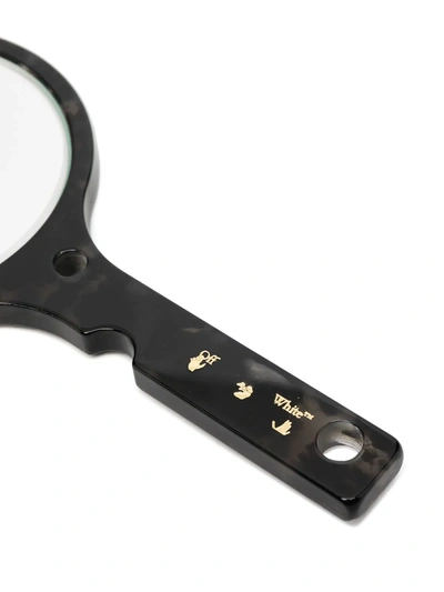 Shop Off-white Meteor Hand Mirror In Black