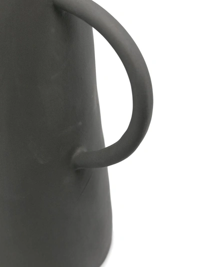 Shop Off-white Matte-finish Ceramic Water Jug In Black