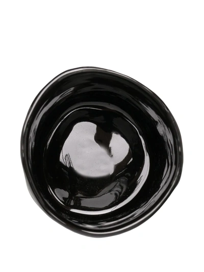 Shop Off-white Matte Ceramic Glass In Black