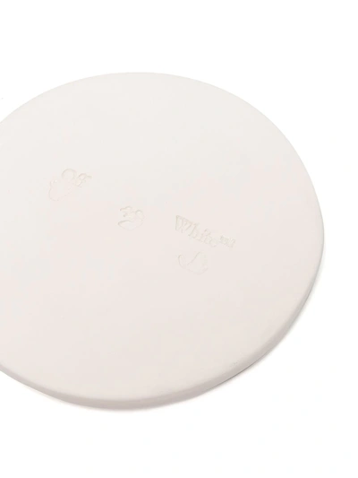 Shop Off-white Art Ceramic Plate In White