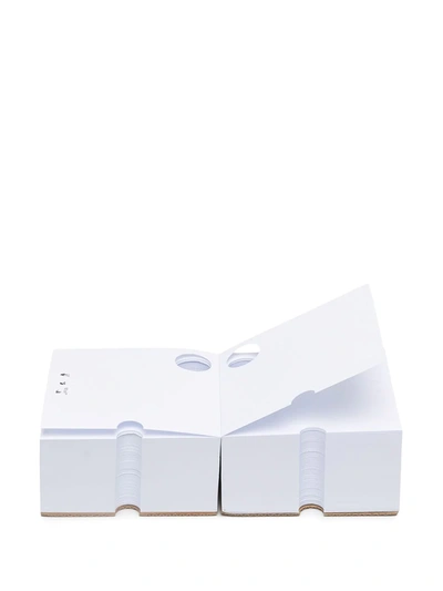 Shop Off-white Logo Print Notebook Cube In White