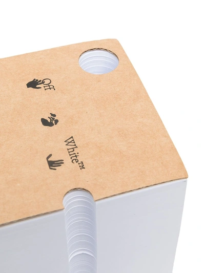 Off-white Logo Print Notebook Cube In White