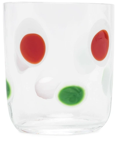 Shop Carlo Moretti Polka Dot Pattern Glass In White