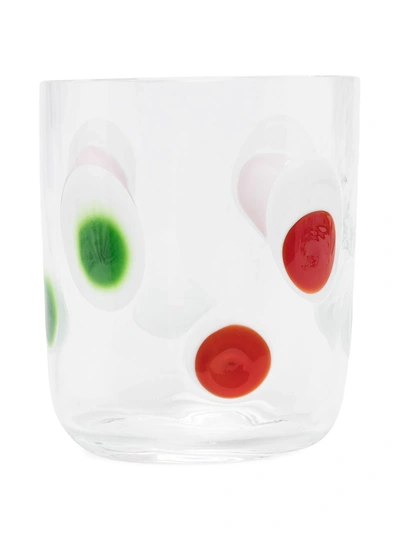 Carlo Moretti Polka Dot Pattern Glass In White