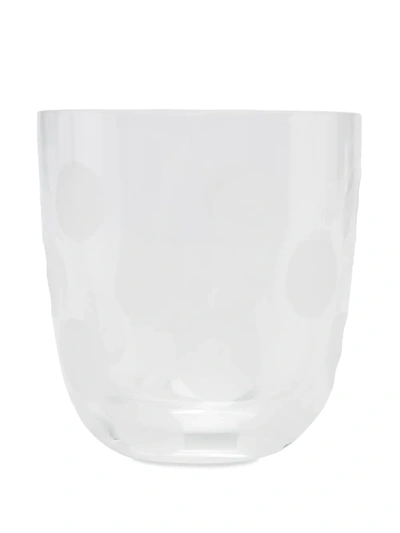 Shop Carlo Moretti Polka Dot Print Glass In White