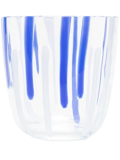 Shop Carlo Moretti Abstract Stripe Pattern Glass In White