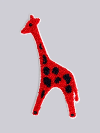Shop Thom Browne Tricolor Felt Giraffe Icon Bag Patch In 960 - Tricolor