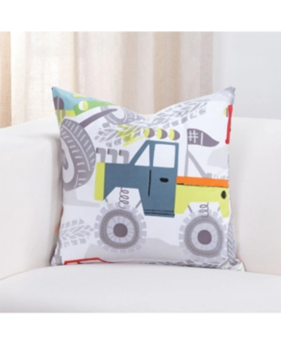 Shop Crayola Four Wheelin' Monster Truck 20" Designer Throw Pillow