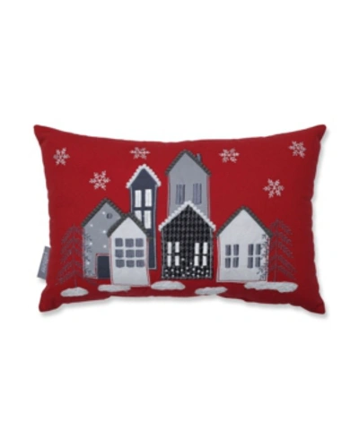 Shop Pillow Perfect Festive Village Lumbar Pillow