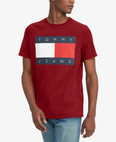 Tommy Hilfiger Big & Tall Tommy Jeans Flag T-shirt In Blush | ModeSens